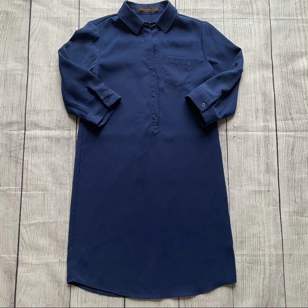 The Limited Blue Shirt DressSize XS